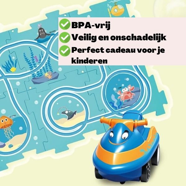 RacePuzzle™ Puzzelset | Educatief Speelgoed - Urenlang Creatief Speelplezier - Makkelijk Overal Mee Te Nemen - Ideaal als Cadeau