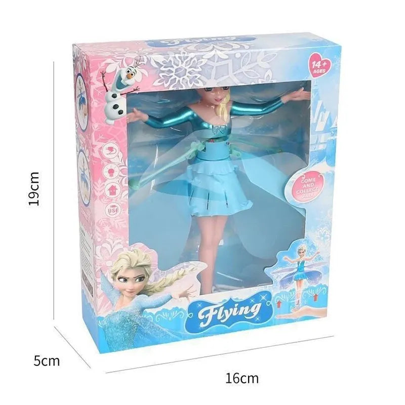 FlyingElsa™ - Vliegende Fee-Pop | Interactief Speelgoed - Sensorsysteem - Kleurrijke LED-lampjes - Oplaadbaar - Perfect Cadeau