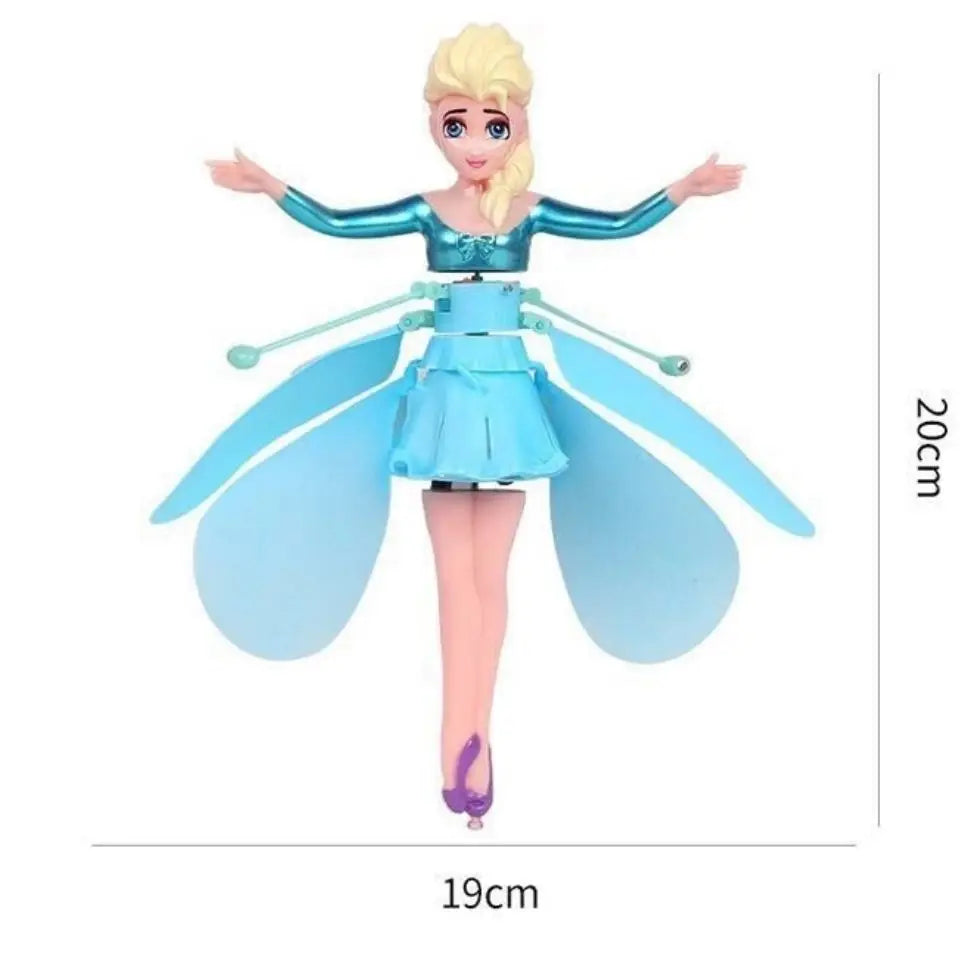 FlyingElsa™ - Vliegende Fee-Pop | Interactief Speelgoed - Sensorsysteem - Kleurrijke LED-lampjes - Oplaadbaar - Perfect Cadeau