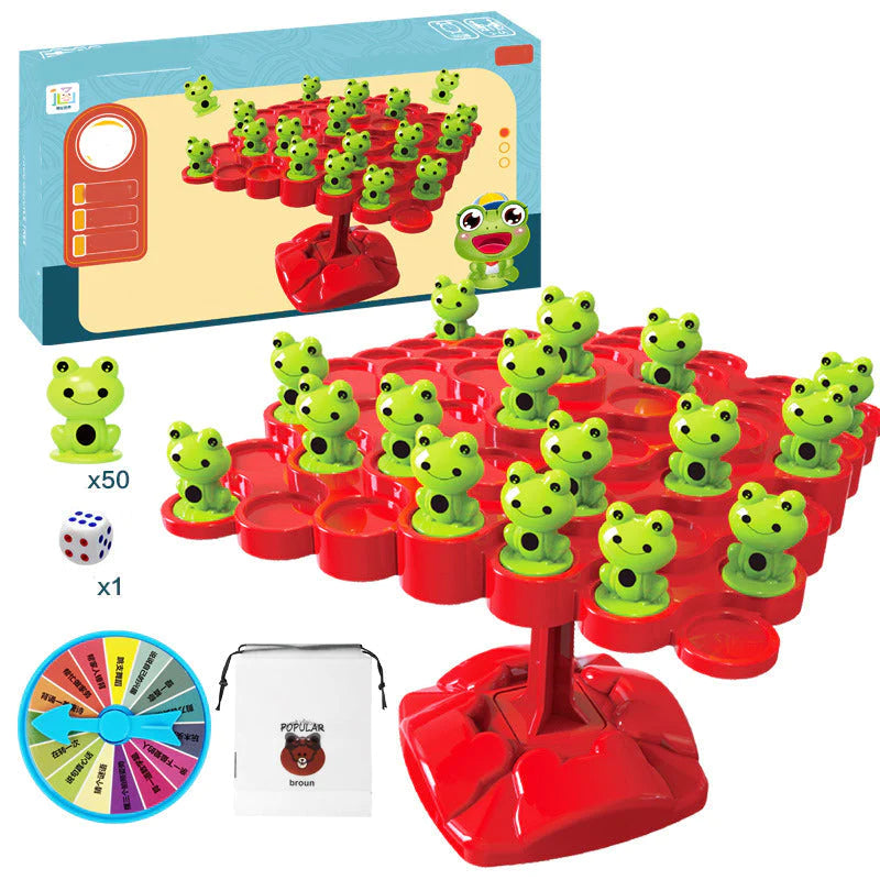 FrogBalanceChallenge™ - Kikker Balans Spel | Leren Balanceren - Stimuleert Denkvermogen - Tot 4 spelers - Educatief