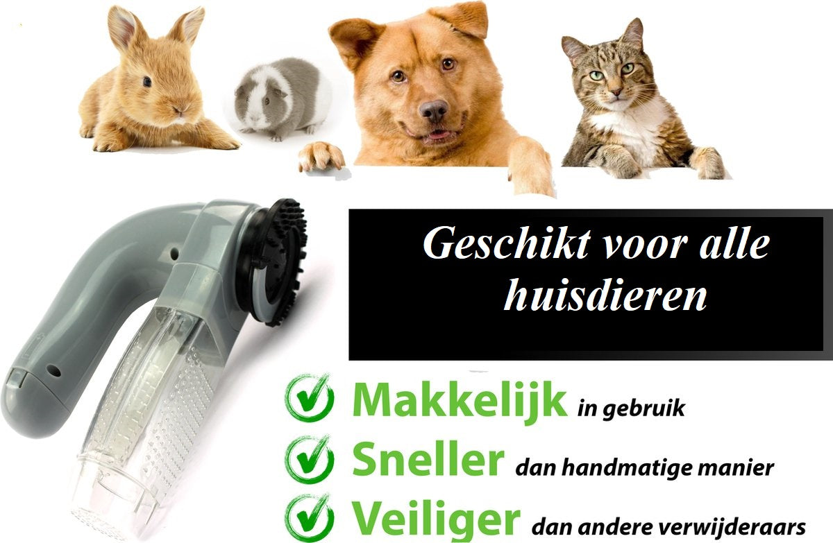 CleanPet™ Elektrische Haarverwijderaar voor je Huisdier | Multifunctioneel | All-In Stofzuiger | Veilig - Draagbaar - Werkt op Batterijen