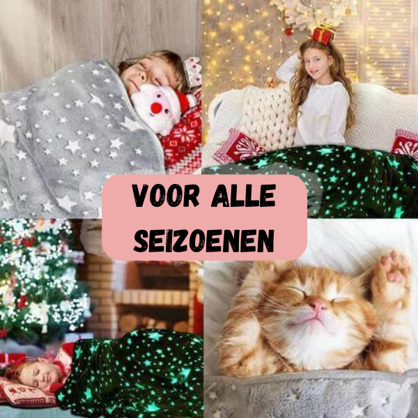 StarryBlanket™ - Glow in the Dark-deken | Fluffy Fleece - Rustgevend - Multifunctioneel