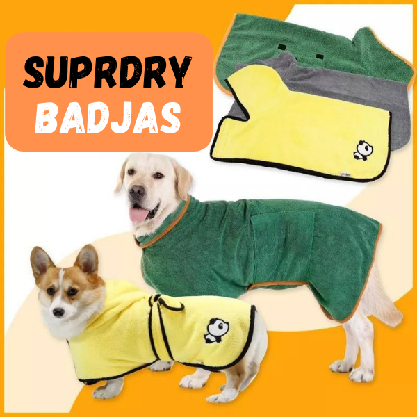 SuprDry™ SnelDroog 🐕badjas | Geef je huisdier snel, alle warmte en comfort