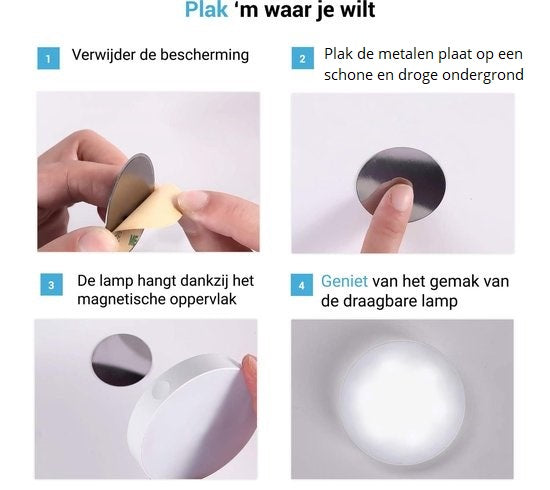 SensorLights™ - LED Nachtlamp | Draadloos - Herlaadbaar - Bewegingssensor - Makkelijk te Installeren en Verplaatsen