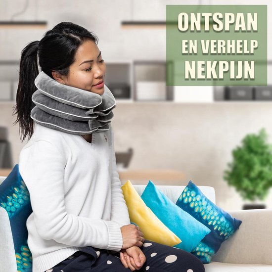 NeckCare™ - Therapeutisch Nekkussen l Reiskussen | Ergonomisch - Incl. Stretchoefeningen