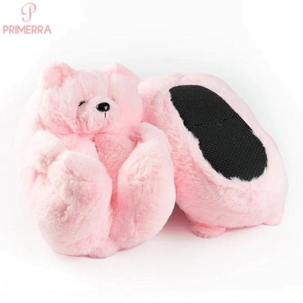 CozyFeet™ - Zachte Teddy Bear Sloffen | Verwarmt je Voeten - Anti-slip Onderkant - Comfortabel