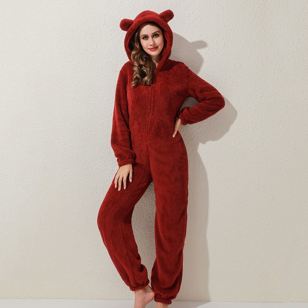 ComfyNess™ - Fluffy Onesie | Met Capuchon - Superzacht - Lekker Warm en Knus - Fijne Pasvorm - Stijlvol