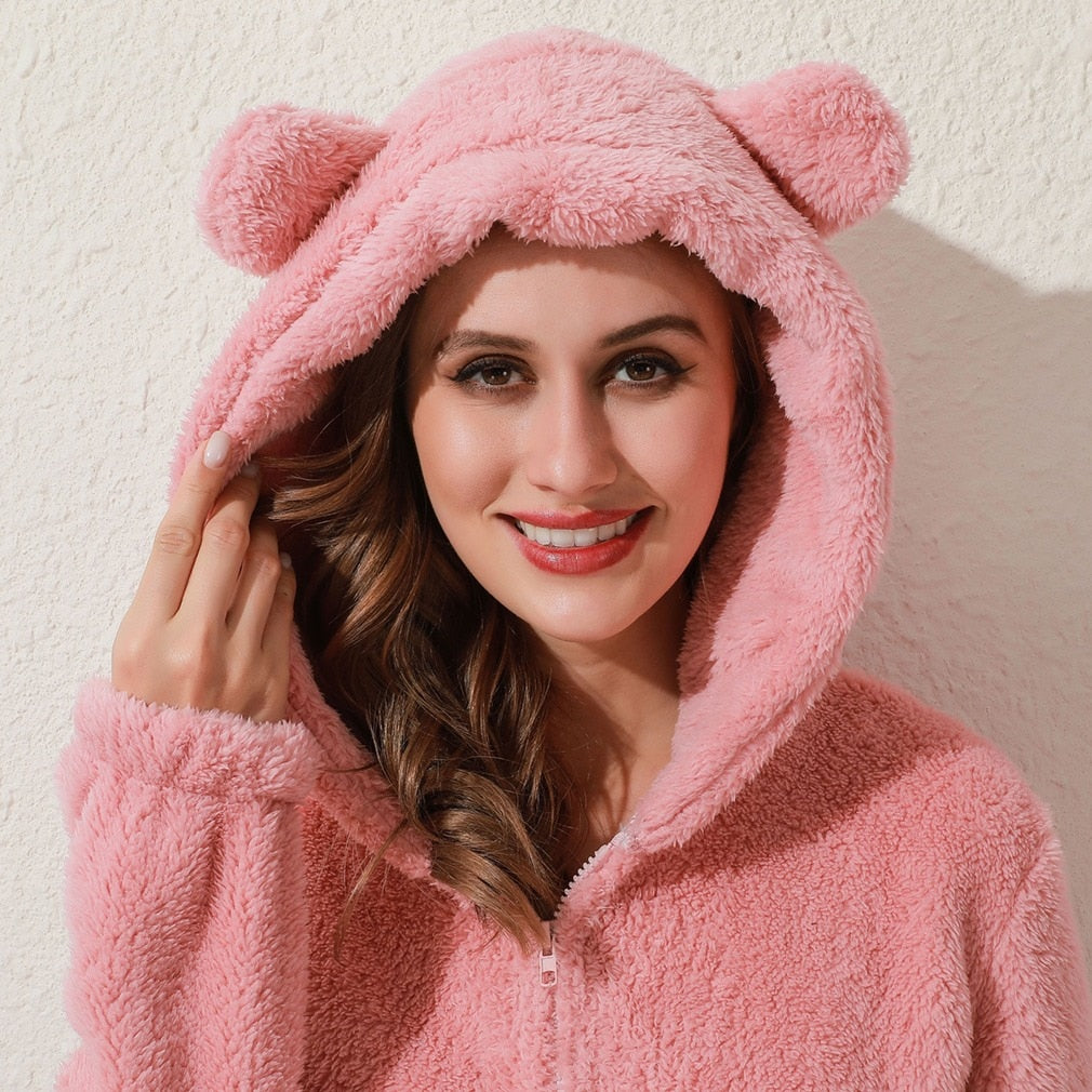 ComfyNess™ - Fluffy Onesie | Met Capuchon - Superzacht - Lekker Warm en Knus - Fijne Pasvorm - Stijlvol