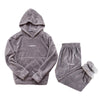 Daisy Station Comfy™  Fleece Set | Stijlvolle Set voor Thuis - Met Capuchon - Lekker Warm & Knus