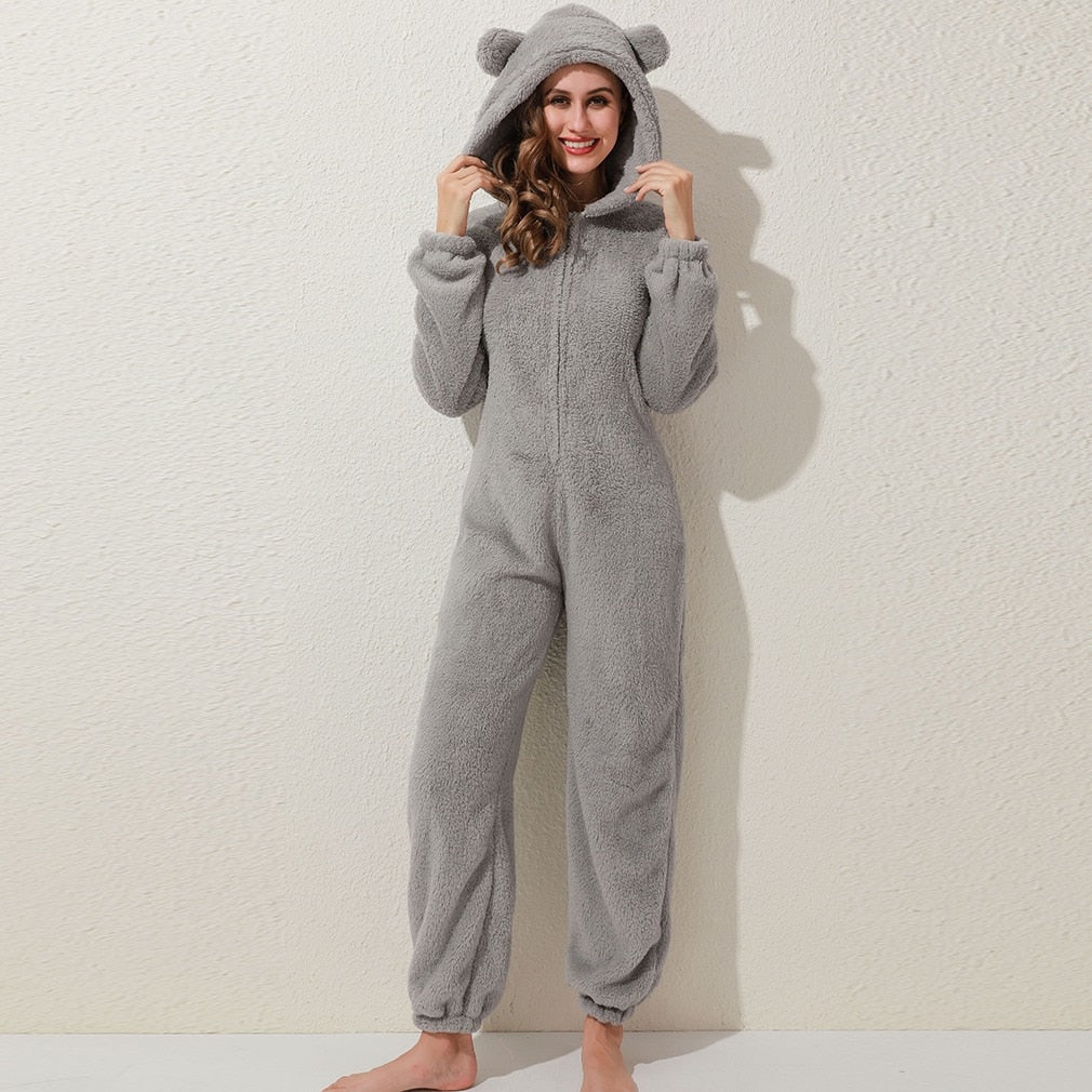 ComfyNess™ - Fluffy Onesie | Met Capuchon - Superzacht - Lekker Warm en Knus - Fijne Pasvorm - Stijlvol