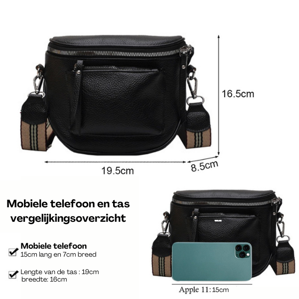 FashionCross™ - Handige Schoudertas – Praktische Crossbody l Voor onderweg ✈️🚲