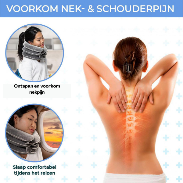 NeckCare™ - Therapeutisch Nekkussen l Reiskussen | Ergonomisch - Incl. Stretchoefeningen