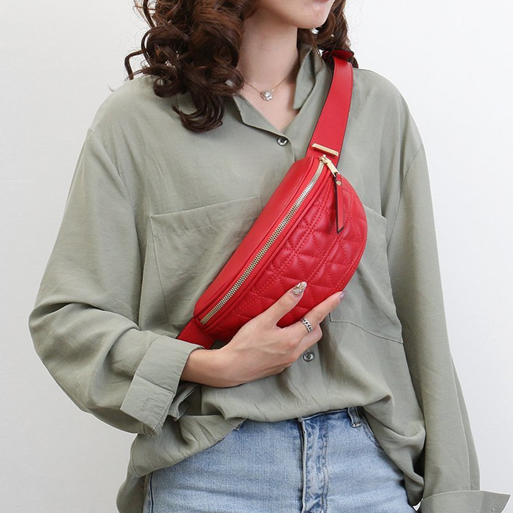 ToGoBag™ Casual Heup- & Crossbody Tas | Diervrije Leder - Stevige schouderband 90cm