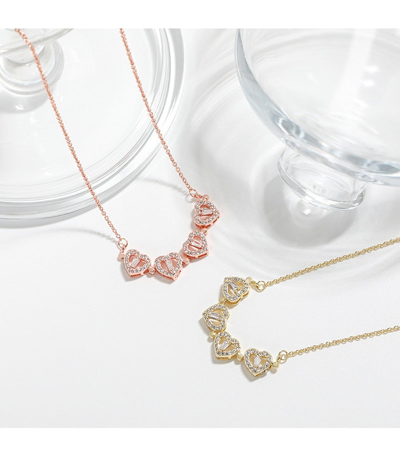 Hearts4You™ - Ketting & Armbanden Set | Romantisch cadeau - Geluksklaver - Stijlvol & Chique | COMBI-DEAL