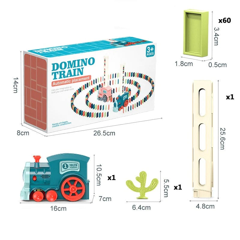 TrainDomino™ - Automatische Domino Trein | Verhoogt de Creativiteit en het Denkvermogen- Urenlang Speelplezier