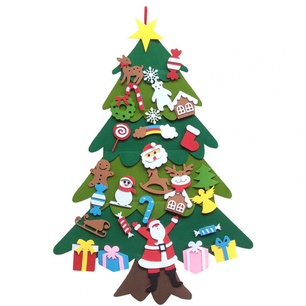 PlayXmasTree™ - Doe-het-zelf Kinder Kerstboom | Speel met je Gezin | Duurzaam Vilt | 100 cm met +20 decoraties