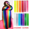 Rainbow™ Extensions met Haarklip | Verander je haarkleur zonder Beschadiging | Tijdelijk 13 Kleuren + 13 GRATIS 🌈