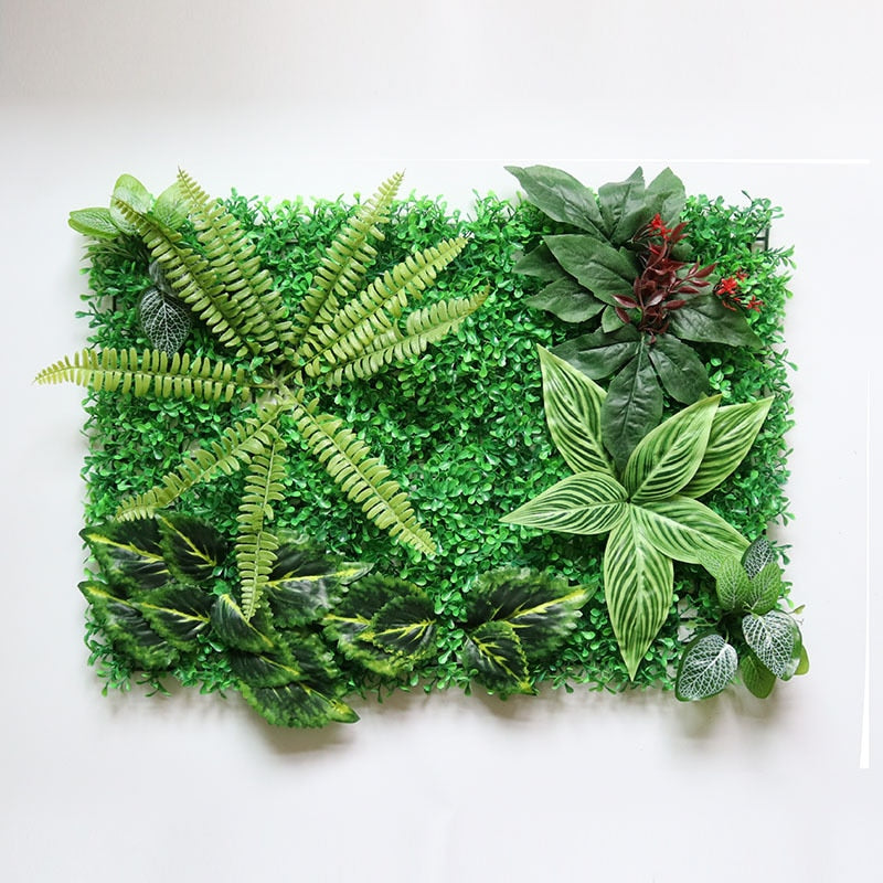 Indie wanddecoratie met kunstmatige planten 60x40cm | Verlevendig de ruimte met groen