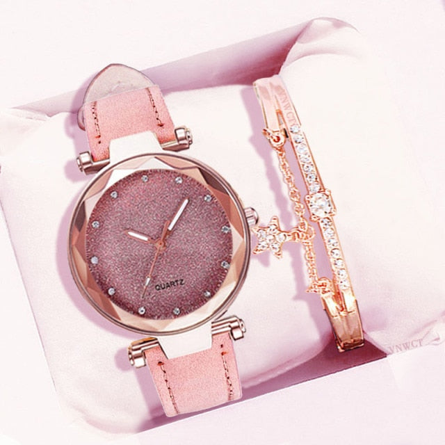 Primerra™ Gold Quartz Horloge Set + GRATIS Armband | Stijlvol en schitterend de herfst door