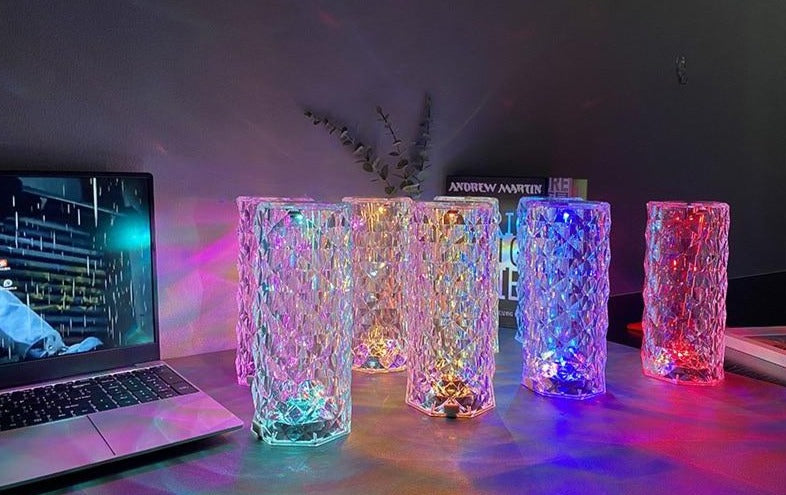 Kristallen Multi-color Nachtlamp | Met 16 Kleuren creëer je elke sfeer | Romantisch én Stijlvol