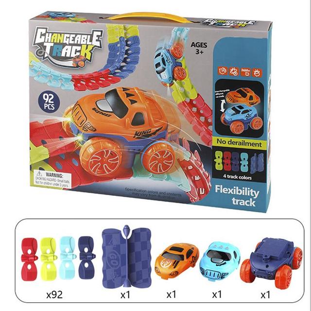 KidsPlay™ - 🧲Magnetische autospeelbaan l Speel - overal - in huis