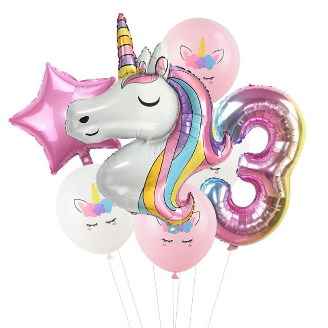 Unicorn Ballonnen Set De Laatste Prijs drie jaar 